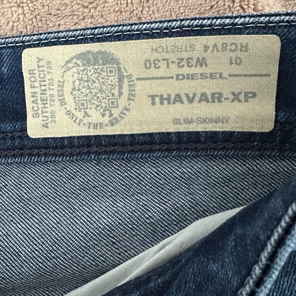 Diesel Dark Blue Straight Jeans - Picture 4 of 4